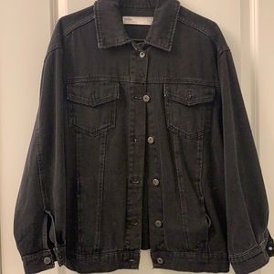 Zara Black Denim Jacket